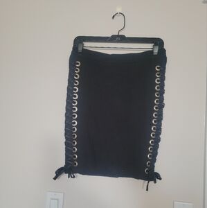 Bebe | Corset Lace-Up Pencil Skirt - Size XS